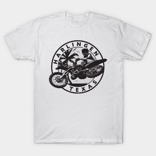 Harlingen Motocross Rider Texas T-Shirt by CamcoGraphics